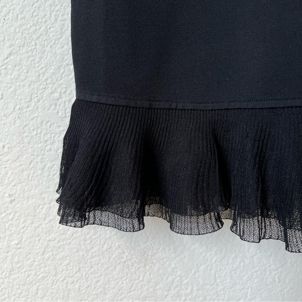 SOLD Theory Torylevina Black Ruffle Dress - Picture 8 of 9